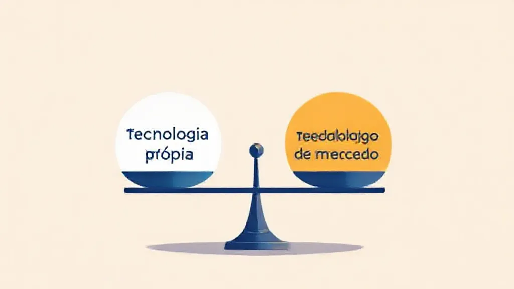 Como startups escolhem entre tecnologias próprias e de mercado?